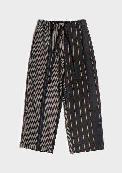 Pantaloni Righe Elastico in Vita PDR